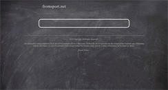 Desktop Screenshot of fromsport.net